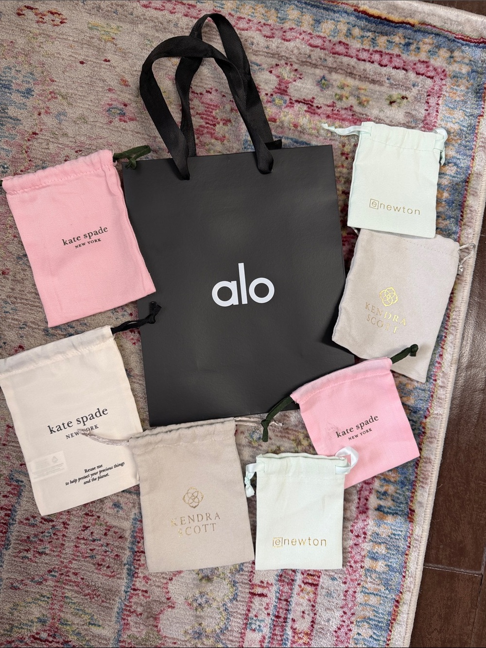 ALO bag, enewton bags, kate spade bags and kendra Scott bags